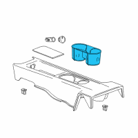 OEM 2015 Chevrolet Volt Cup Holder Diagram - 20914828