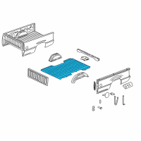 OEM GMC Sierra 3500 Platform Asm-Pick Up Box Diagram - 15214280