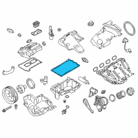 OEM 2016 BMW 228i xDrive Oil Pan Gasket Diagram - 11-13-7-627-511