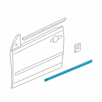 OEM 2006 Pontiac G6 Body Side Molding Diagram - 19120051