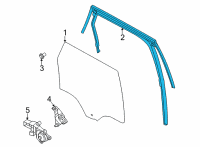 OEM 2021 Ford Bronco Sport RUN - DOOR GLASS Diagram - M1PZ-7825766-A