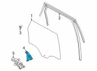 OEM 2022 Ford Bronco Sport REGULATOR - WINDOW - LESS MOTO Diagram - M1PZ-7827008-A