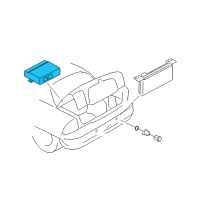 OEM 2003 Lincoln LS Module Diagram - 6W4Z-15K866-A