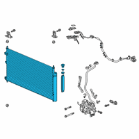 OEM Honda Condenser Comp Diagram - 80110-TRW-A01