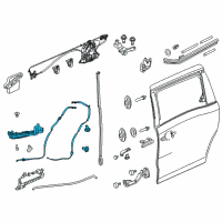 OEM 2019 Honda Odyssey Roller Sub-Assy., R. Slide Door (Lower) Diagram - 72536-THR-A01
