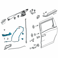 OEM 2022 Honda Odyssey Roller Sub-Assy., R. Slide Door (Lower) Diagram - 72536-THR-A01