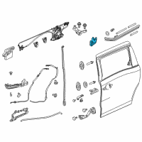 OEM 2019 Honda Odyssey Roller Assy., R. Slide Door Center Diagram - 72520-THR-A01