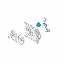 OEM 2009 Lexus LS460 Motor, Cooling Fan Diagram - 16363-38010