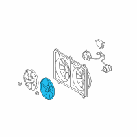 OEM 2017 Lexus LS460 Fan Diagram - 16361-38030