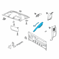 OEM 2014 Ford F-250 Super Duty Weatherstrip Pillar Trim Diagram - BC3Z-2503599-AC