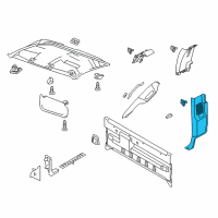 OEM 2012 Ford F-250 Super Duty Lower Pillar Trim Diagram - BC3Z-25278D12-BB