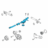 OEM Lincoln Continental Outlet Tube Diagram - FT4Z-8592-E