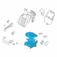 OEM 2010 Hyundai Genesis Cushion Assembly-Front Seat, Passenger Diagram - 88200-3M140-BAY