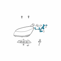 OEM 2010 Buick Lucerne Socket & Wire Diagram - 25809079