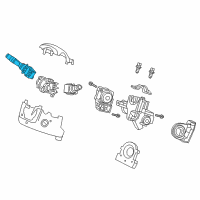 OEM 2013 Honda Civic Switch Assembly, Lighting & Turn Signal Diagram - 35255-T2A-X12