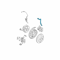 OEM 2010 Hyundai Santa Fe Hose-Rear Wheel LH Diagram - 58737-2B010