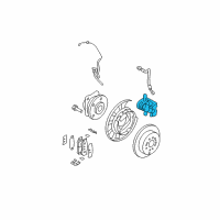 OEM 2008 Hyundai Santa Fe Brake Assembly-Rear Wheel, LH Diagram - 58210-2B010