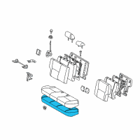 OEM 2013 Toyota Matrix Seat Cushion Pad Diagram - 71611-02110