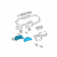 OEM 2009 Toyota Camry Cluster Assembly Diagram - 83800-33E70