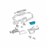 OEM 2010 Toyota Camry Dash Control Unit Diagram - 55900-06280