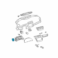 OEM 2011 Toyota Camry Mirror Switch Diagram - 84870-06070-B1