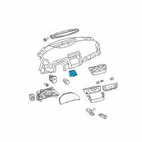 OEM 2007 Toyota Camry Hazard Switch Diagram - 84332-06100-B0