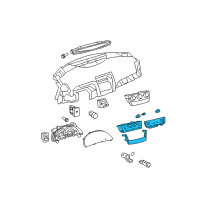 OEM 2008 Toyota Camry Dash Control Unit Diagram - 55900-06172