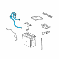 OEM 2007 Toyota Matrix Positive Cable Diagram - 90980-07324