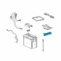 OEM 2006 Toyota Corolla Tray Support Diagram - 74412-12020