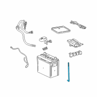 OEM Toyota Hold Down Bolt Diagram - 74451-02020