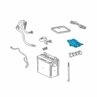 OEM 2006 Toyota Corolla Tray Bracket Diagram - 74411-02010