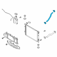 OEM Kia K900 Hose-Radiator Lower Diagram - 254123T100