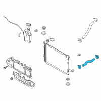 OEM Kia K900 Hose-Radiator Upper Diagram - 254113M100