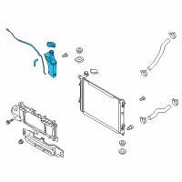 OEM 2017 Kia K900 Reservoir Tank Assembly Diagram - 254303T000