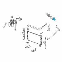 OEM 2006 Chevrolet Impala Radiator Hose Diagram - 12591882