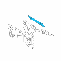 OEM 2013 Hyundai Azera Gasket-Exhaust Manifold, RH Diagram - 28521-3C712