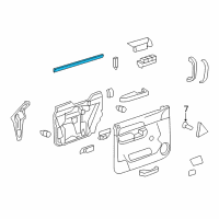 OEM GMC Sierra 3500 HD Belt Weatherstrip Diagram - 22832142