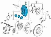 OEM 2020 Chevrolet Corvette Caliper Diagram - 84733229