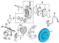 OEM 2020 Chevrolet Corvette Rotor Diagram - 84575255