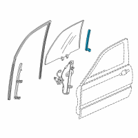 OEM Acura RL Sash, Left Front Door Center (Lower) Diagram - 72271-SZ3-013