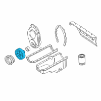 OEM 1994 Chevrolet K3500 Balancer Asm-Crankshaft Diagram - 12553423