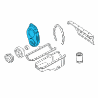 OEM 1993 Chevrolet C2500 Cover Asm-Engine Front (W/ Timing Indicator) Diagram - 12551544