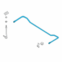 OEM 1993 Nissan Quest Stabilizer-Rear Diagram - 56230-0B001