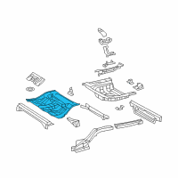 OEM 2009 Lexus ES350 Pan, Center Floor Diagram - 58211-33142