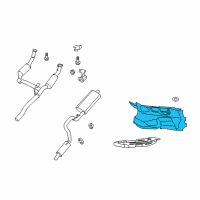 OEM 2007 Dodge Nitro Shield-Floor Pan Diagram - 55157488AD