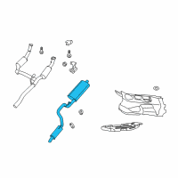 OEM Dodge Nitro MUFFLER-Exhaust Diagram - 52109806AI
