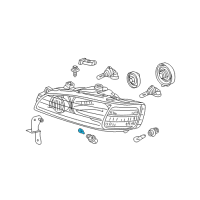 OEM 2011 Acura ZDX Bulb (12V 5W) (Sylvania) Diagram - 34908-S3V-A01