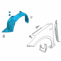 OEM 2014 Kia Forte Guard Assembly-Front Wheel Diagram - 86811A7000