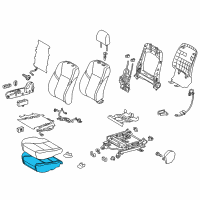 OEM 2017 Toyota Avalon Seat Cushion Pad Diagram - 71511-07010