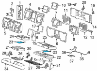 OEM 2021 Chevrolet Silverado 1500 Seat Cushion Heater Diagram - 84369788